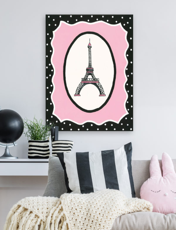 Oui Paris Wall Art for Kids, Sherri Blum Eiffel Tower