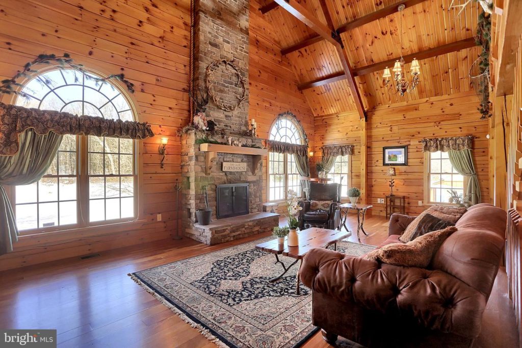 Log Cabin Home by Sherri Blum Interior Designer in PA