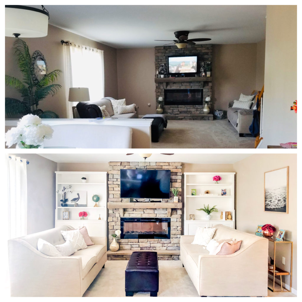 Before and After Sherri Blum Redecorates a Family Room in Harrisburg, PA