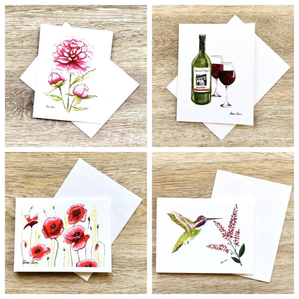 Pack of Mixed Greeting Cards, Notecards by Sherri Blum